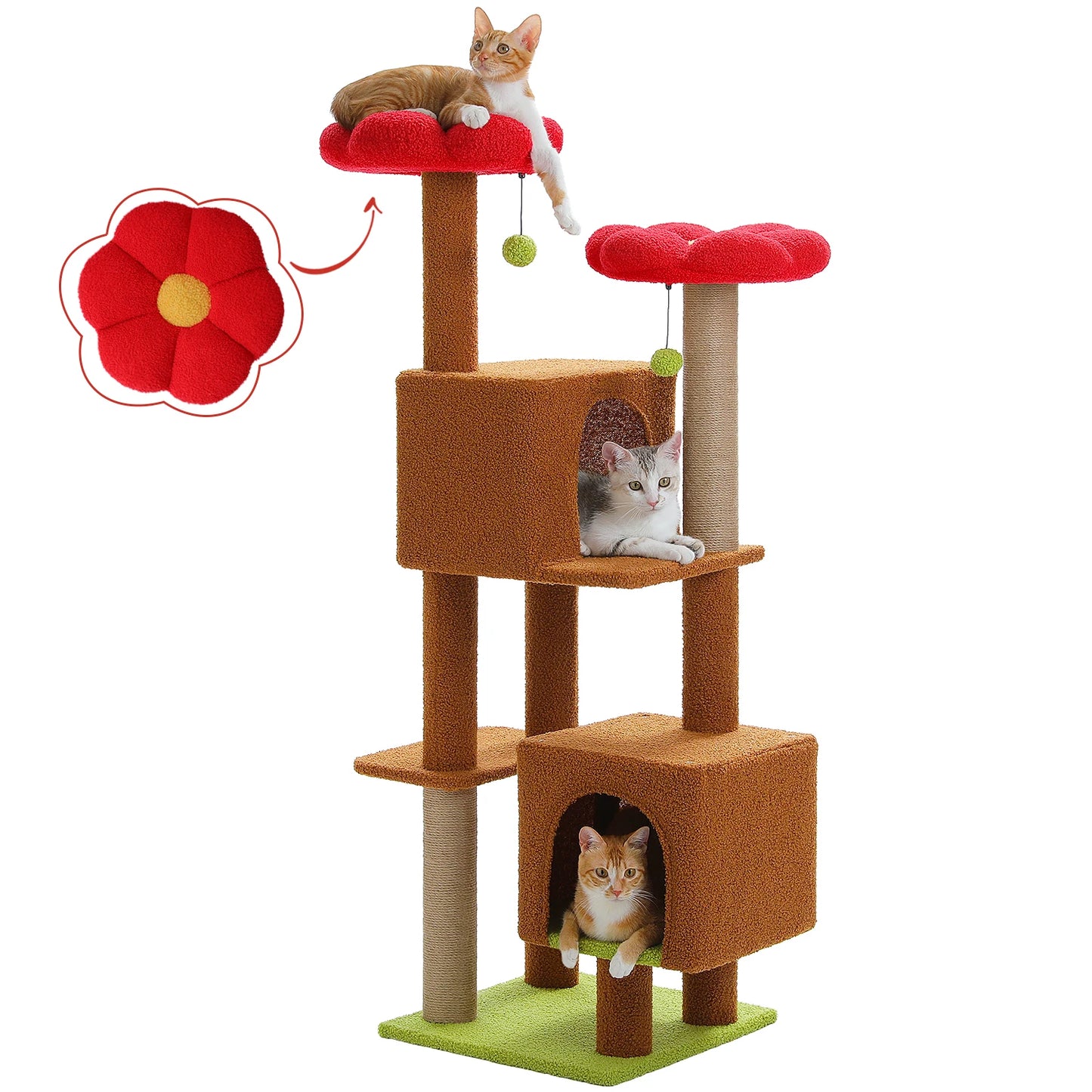 Moderne krabpaal met pluche – Comfort en stijl
