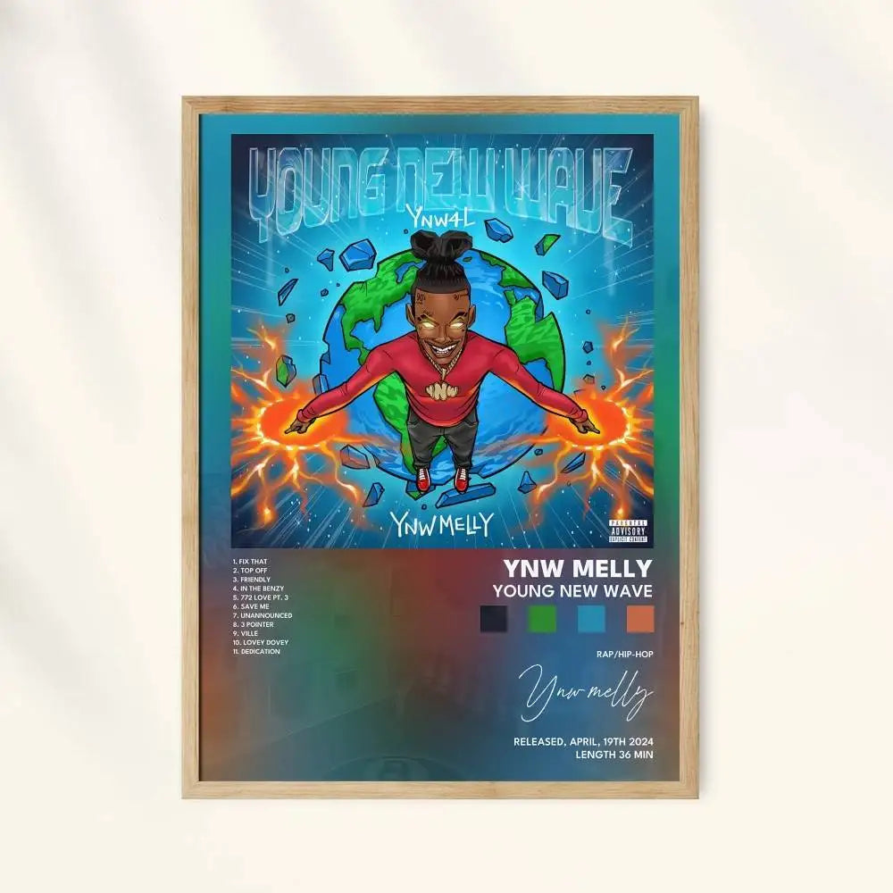 Poster met grafisch ontwerp in kleur