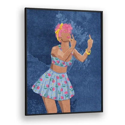 Poster met grafisch ontwerp in kleur