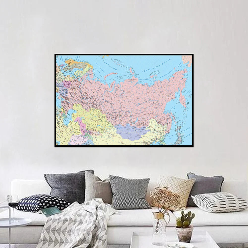 Wereldkaart schilderij – Een echte eyecatcher in huis