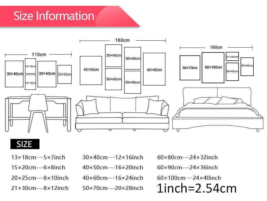 Posters voor rustige slaapkamerstijl