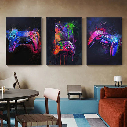 Posterset met drie bijpassende afbeeldingen
