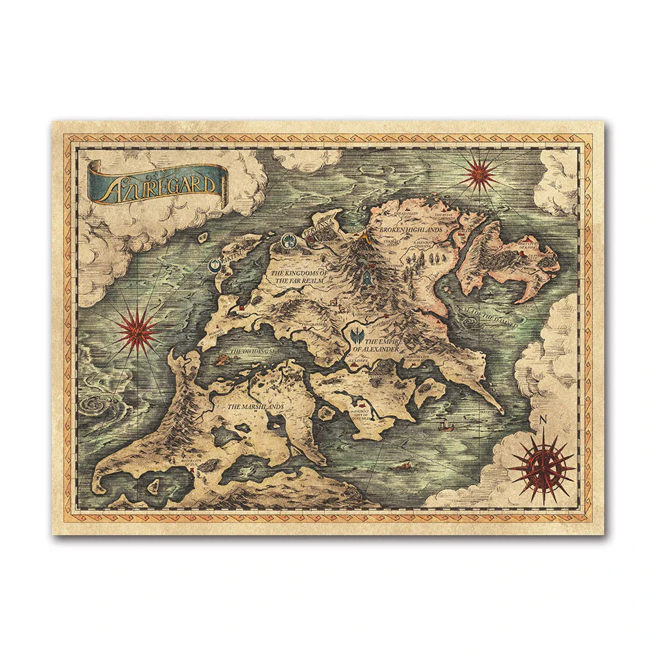 Wanddecoratie wereldkaart in XL formaat