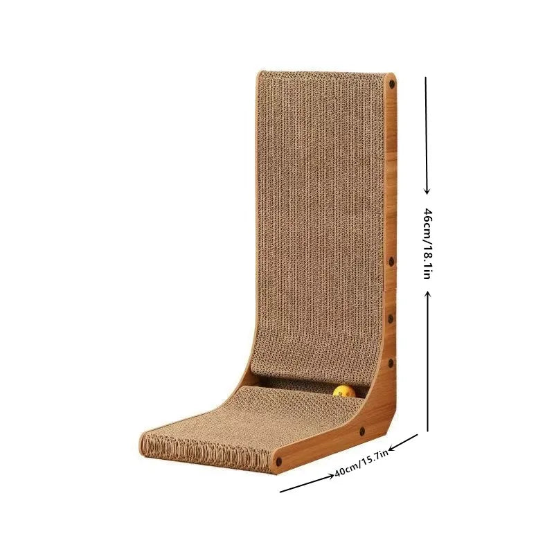 Moderne muurkrabpaal met zitvlak – Voor actieve katten