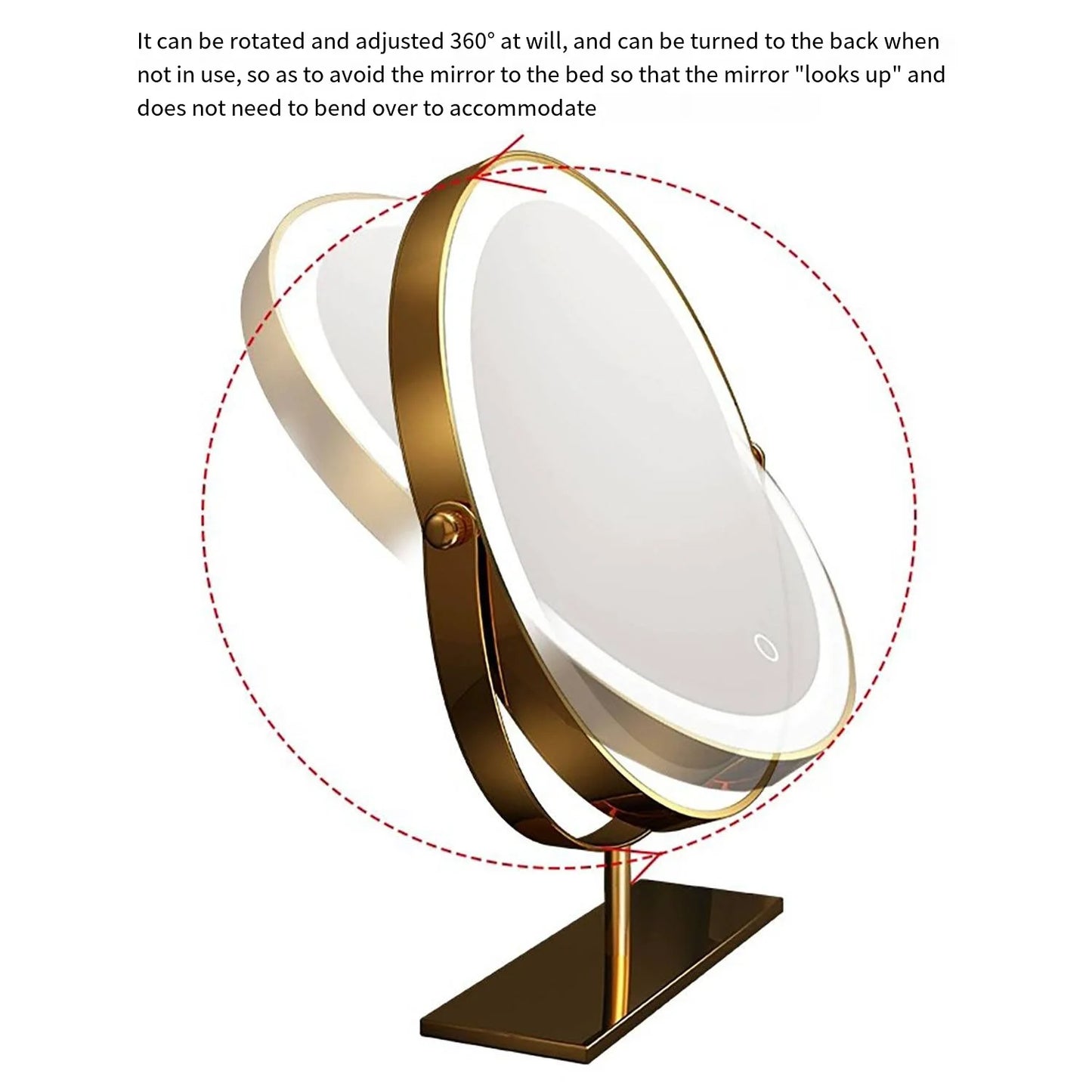 Luxe make-up spiegel met verlichting – Elegant en functioneel