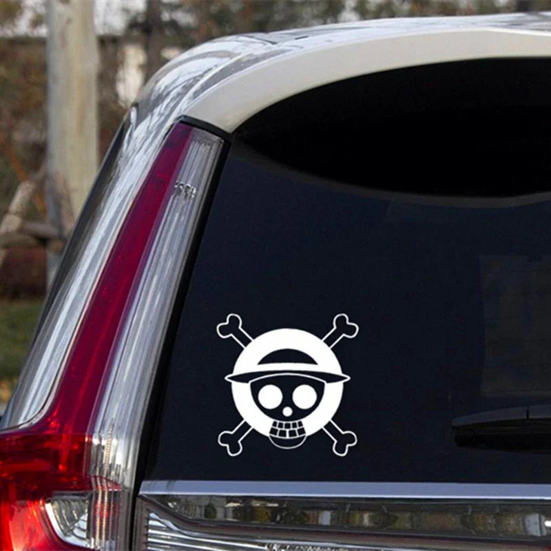 Auto stickers - Kleurrijke One Piece achterruit decoratie