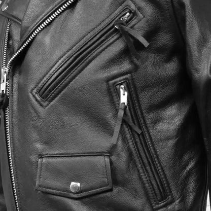 Leren jas heren met afneembare capuchon – Twee looks in één