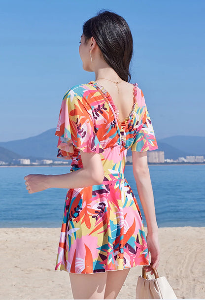 Zwemjurk met tropical print – Perfect voor zomervakanties