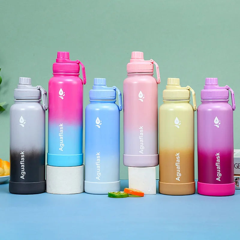 Thermosfles met handriem – Makkelijk mee te nemen