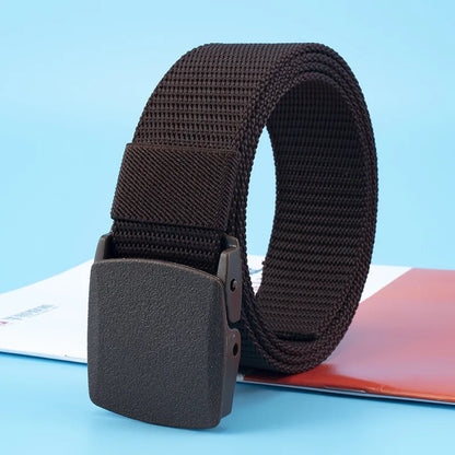 Riem met decoratief stiksel en fijne gesp