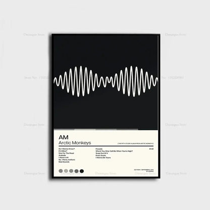 Grafische posters in zwart-wit stijl
