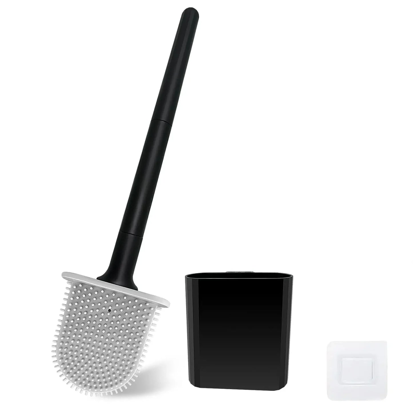 Design toiletborstel set mat zwart – Minimalistische luxe