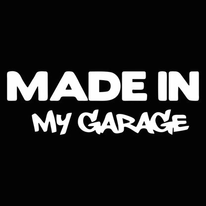 Auto stickers - Unieke 'Made in My Garage' ontwerp voor persoonlijke uitstraling