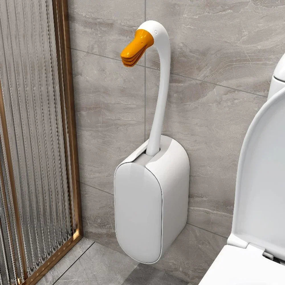 Toiletborstel met verwisselbare siliconen kop – Hygiënisch voordeel