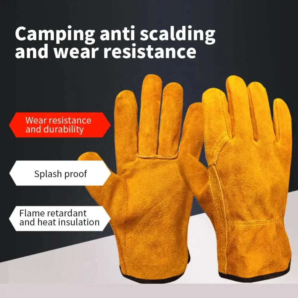 Zwarte lederen handschoenen heren met warme voering