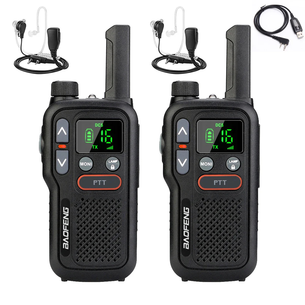 Walkie talkie professioneel met trilfunctie