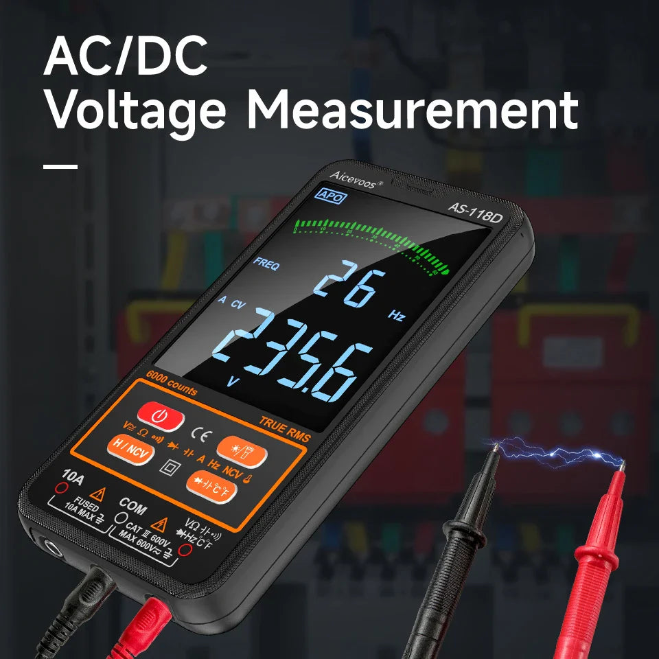 Multimeter met CAT II beveiligingsnorm