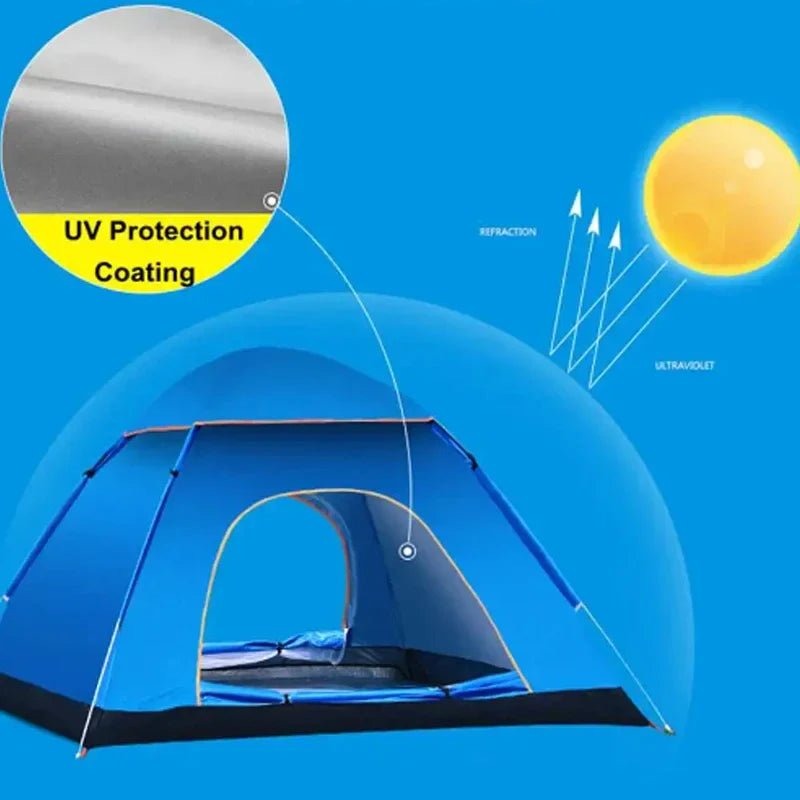 Decathlon tent met aerodynamisch design – Bestand tegen wind