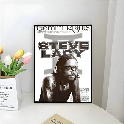Poster van bloemenveld in de lente