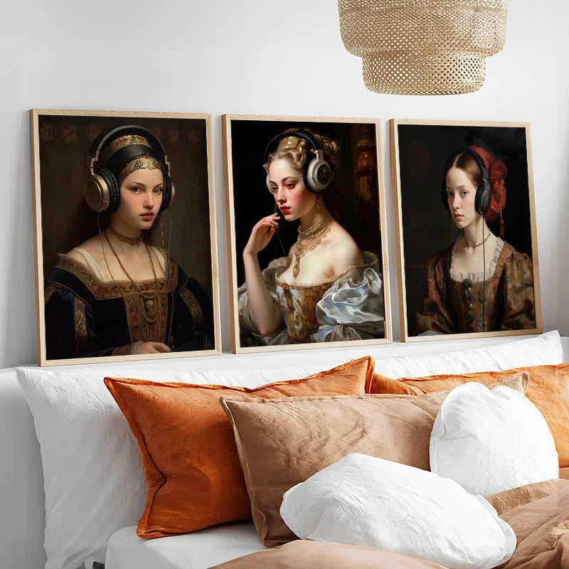 Poster met illustratie van koffie of wijn