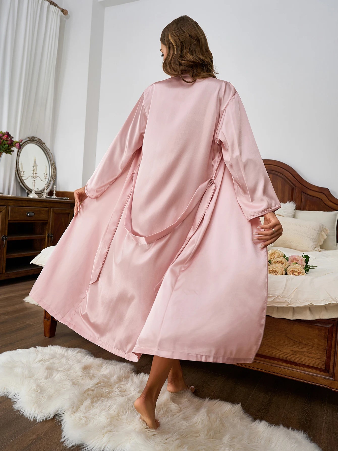 Zomer ochtendjas dames met riemsluiting – Comfort in de warmte