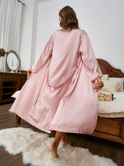 Zomer ochtendjas dames met riemsluiting – Comfort in de warmte