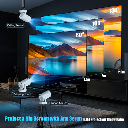 Draagbare projector ideaal voor films