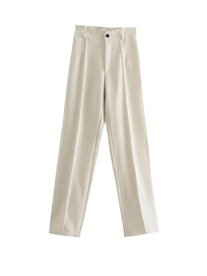 Linnen broek dames met knoopsluiting – Tijdloze afwerking