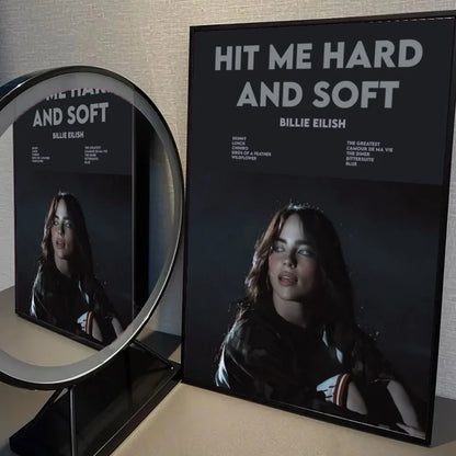 Poster in zachte pastelkleuren