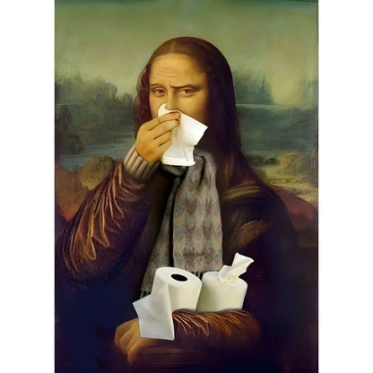 Poster met zachte penseellijnen