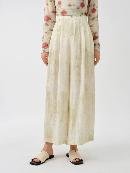 H&M linnen broek dames met rechte pijpen – Minimalistisch design