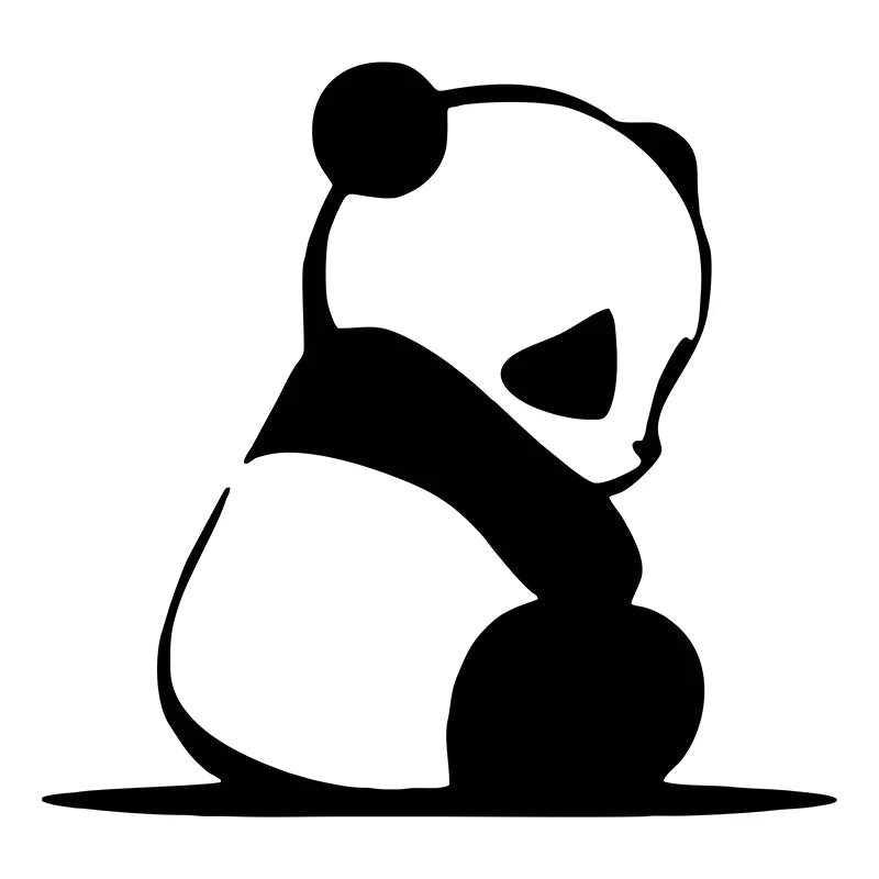 Auto stickers - Schattige Panda Set voor Unieke Autodecoratie