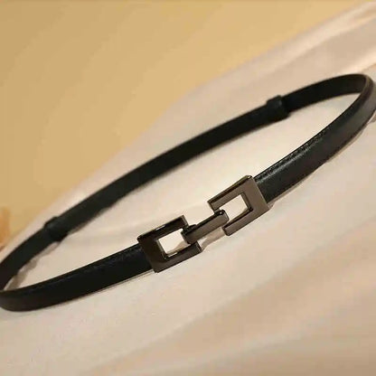 Zwarte stretchriem met strikdetail
