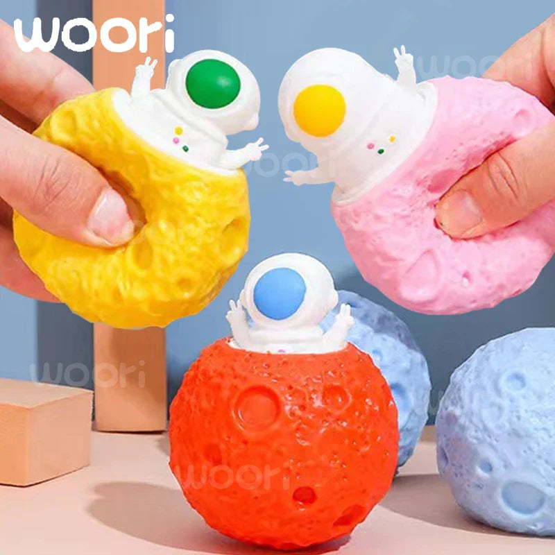 Stresbal met knijpbare bubbels