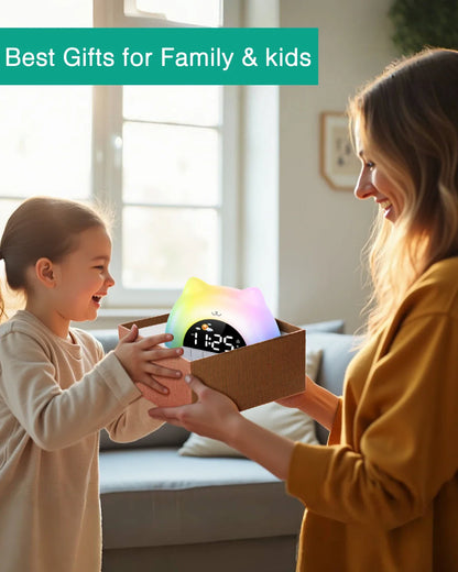 Wake up light met tijdprojectie – Klok geprojecteerd op de muur