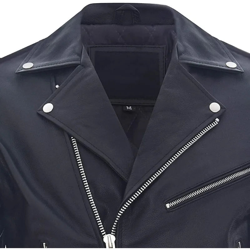 Leren jas heren biker look – Ruwe en ruige uitstraling