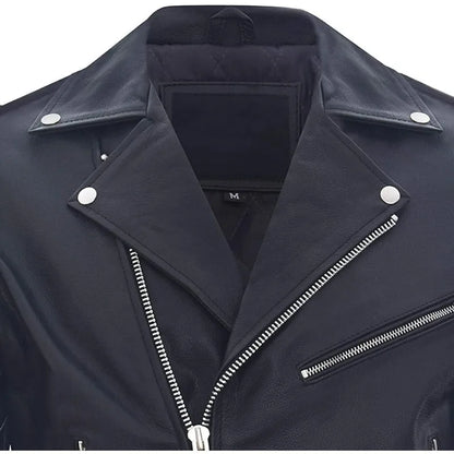 Leren jas heren biker look – Ruwe en ruige uitstraling