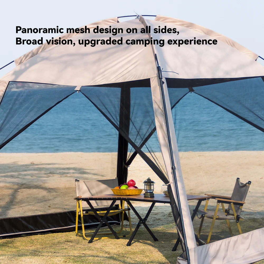 Grote camping tent met aparte ingangen – Voor meer privacy
