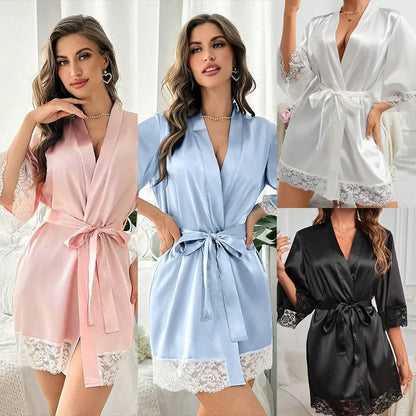 Ochtendjas voor dames - zijdezachte elegantie voor een ontspannen ochtend