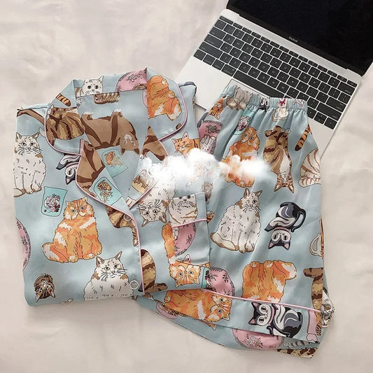 Dames pyjama Wibra met elastische tailleband