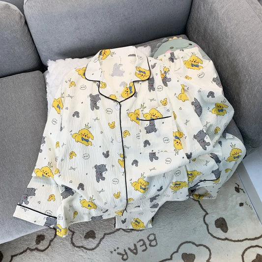 Dames pyjama Wibra met geruite print