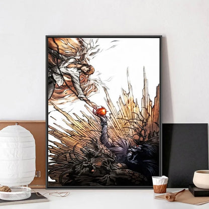 Poster met grafisch ontwerp in kleur