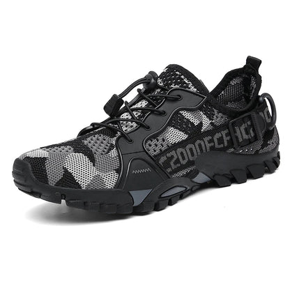 Flexibele herenschoenen met open structuur