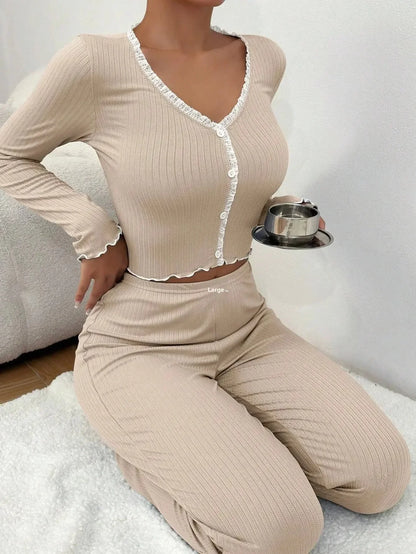 Dames pyjama Hunkemöller met satijnen broek