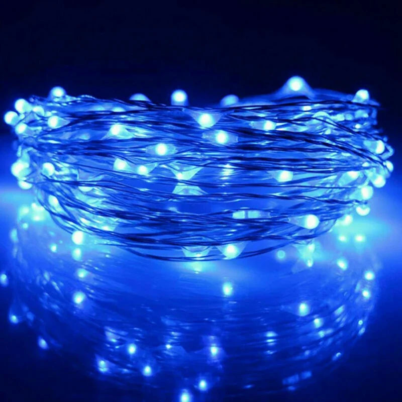 Gekleurde lichtslingers buiten – Voor tuinfeestjes