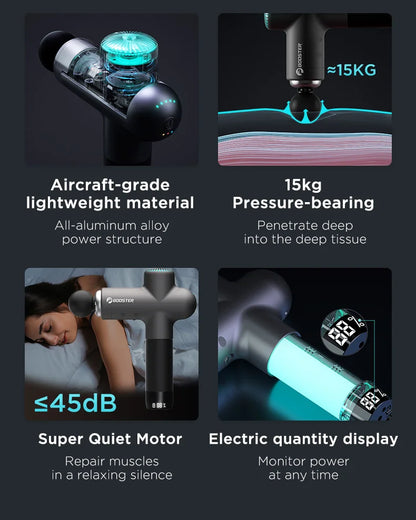 Massage gun met vorkkop – Ideaal voor ruggengraat