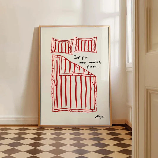 Set posters in botanische stijl
