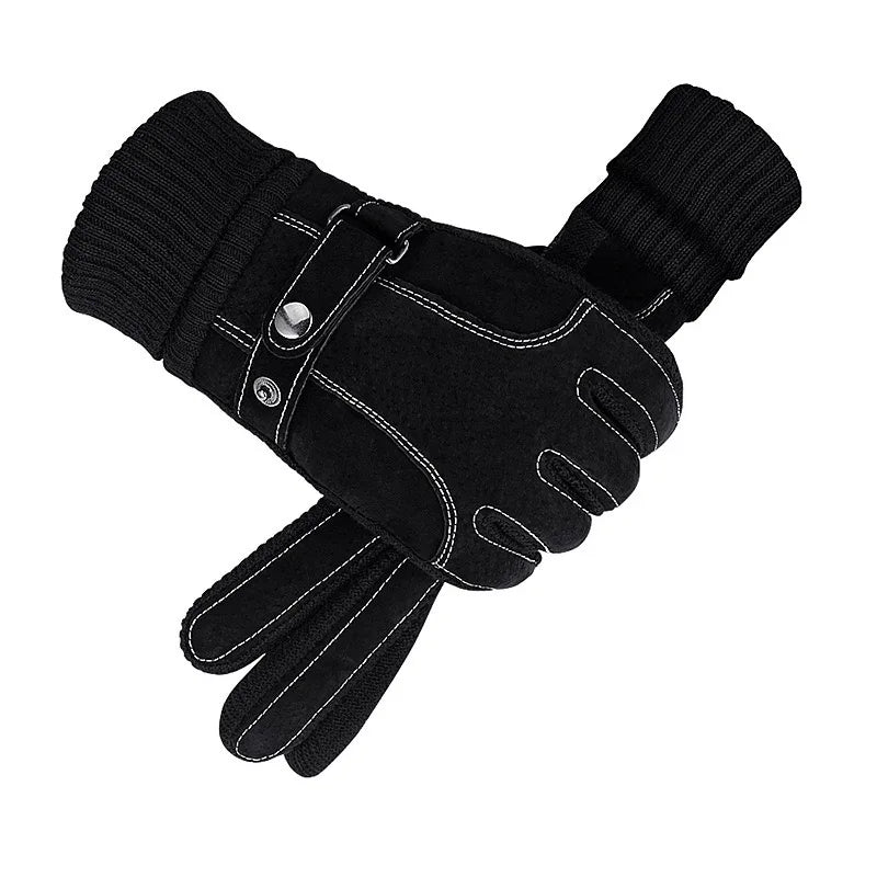 Lederen herenaccessoires voor de winter