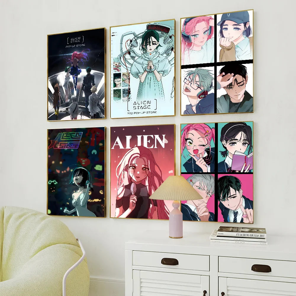 Grafische posters in zwart-wit stijl