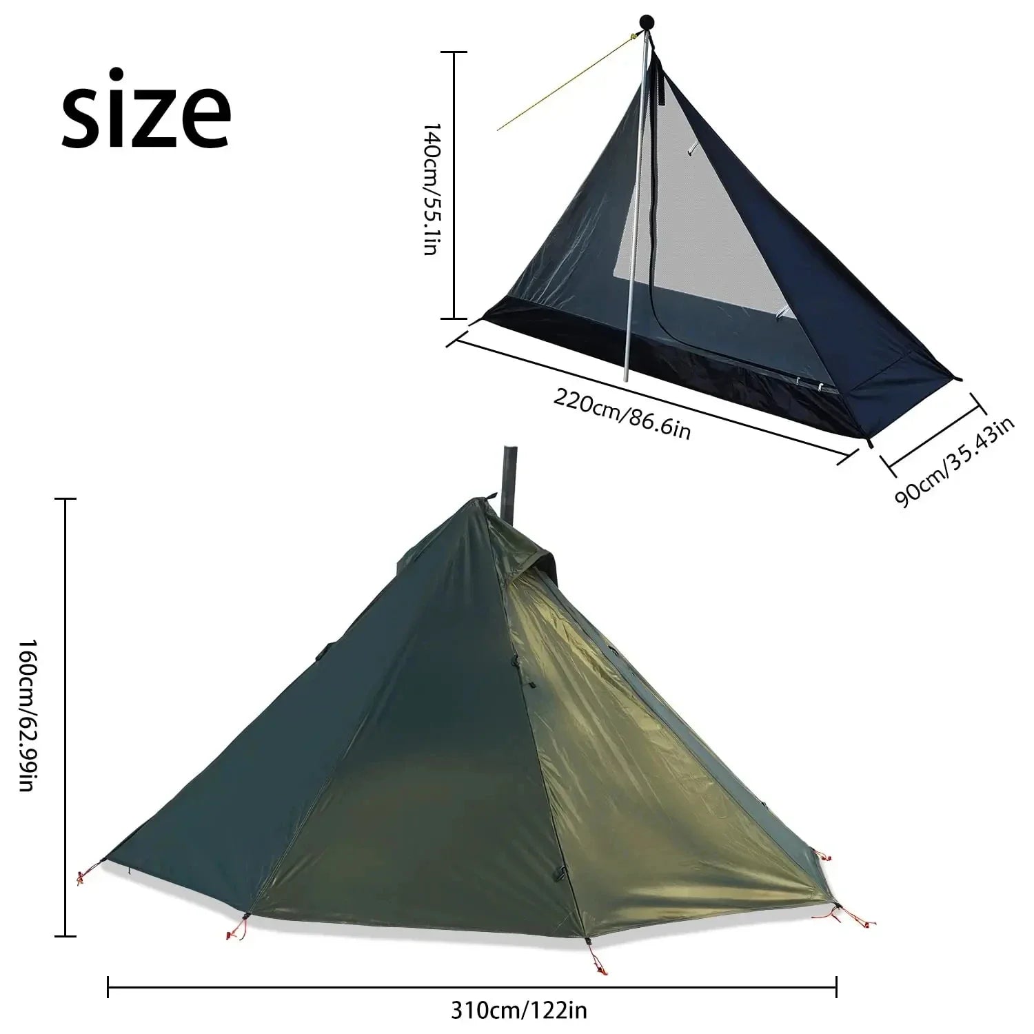 Pop up tent voor backpackers – Licht en compact
